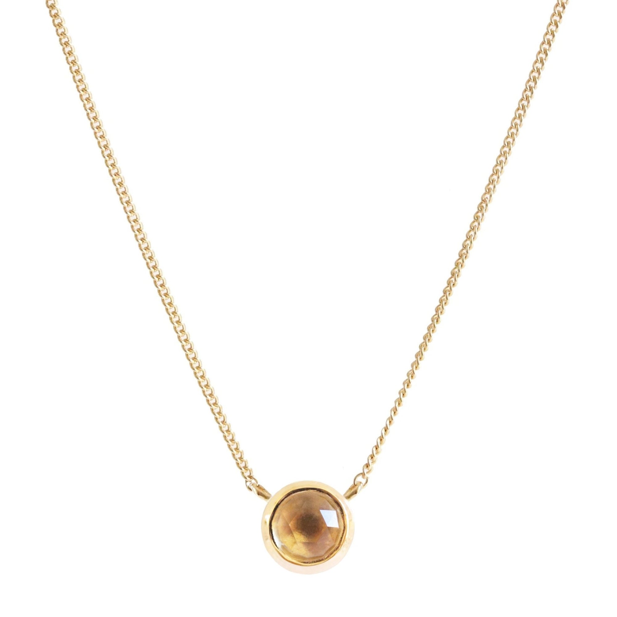 DAINTY LEGACY NECKLACE - CITRINE & GOLD - SO PRETTY CARA COTTER