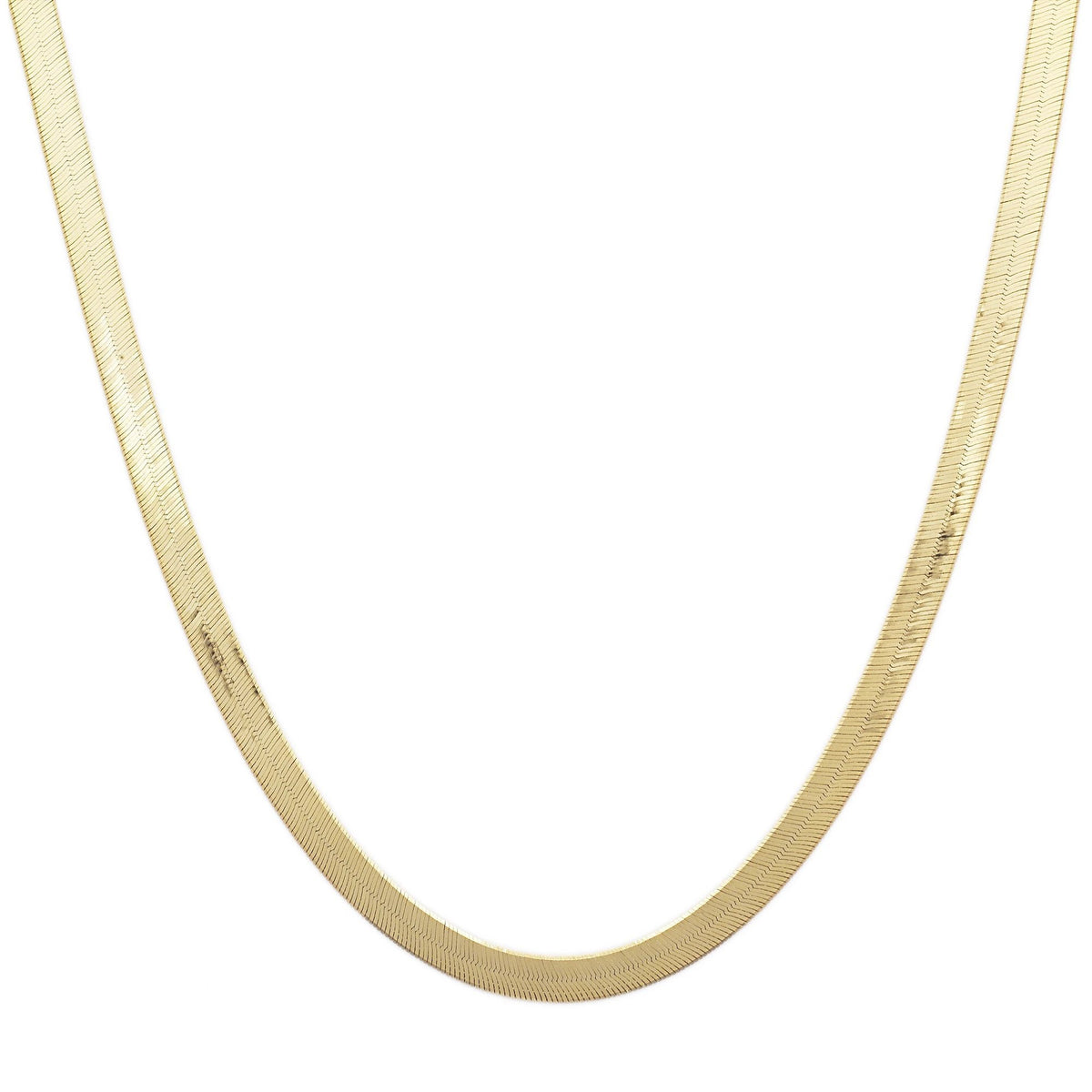 DAY 6 - Luxe Charming Herringbone Chain 16.5 - 18&quot; Necklace Gold - SO PRETTY CARA COTTER