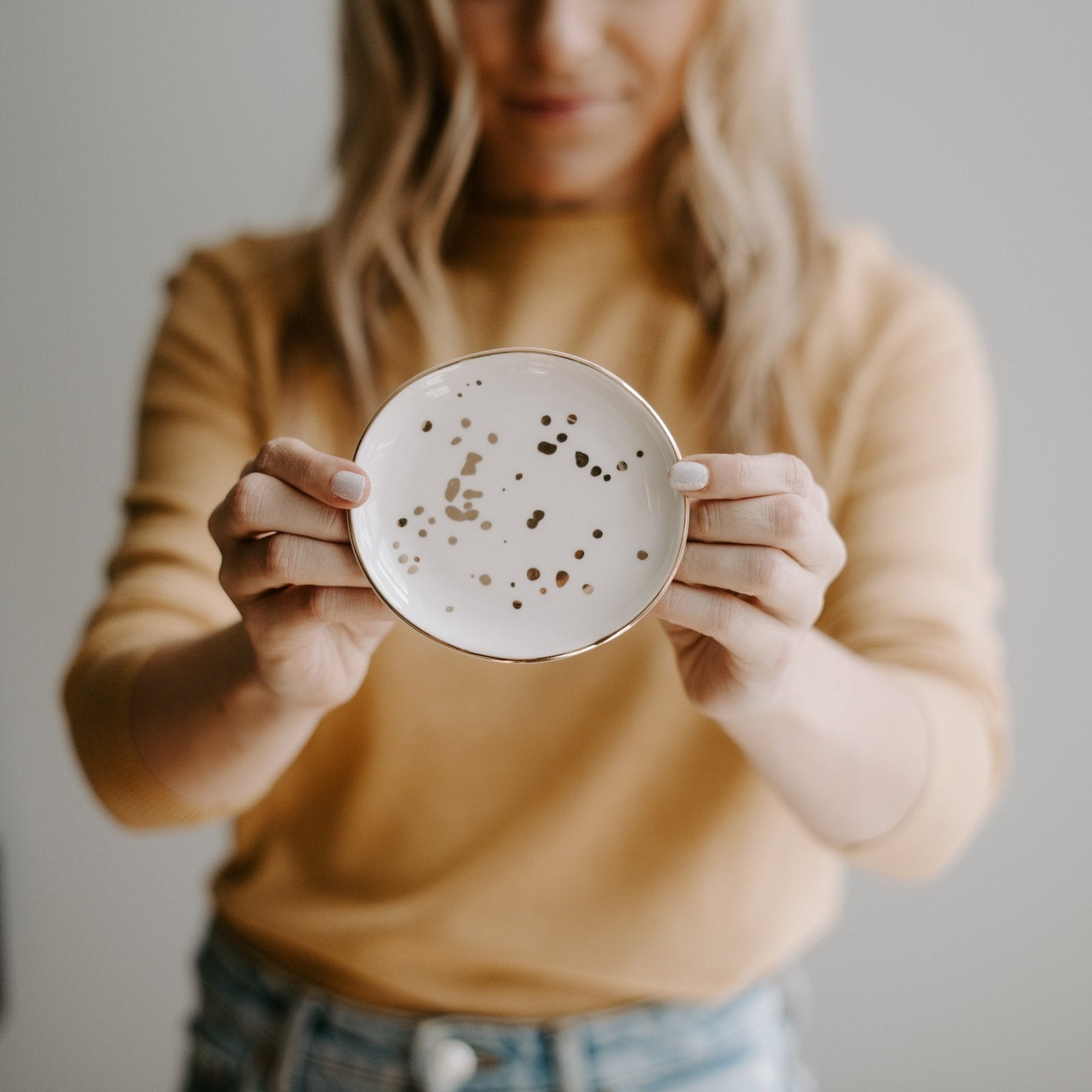Jewelry Dish - Gold Speckled - SO PRETTY CARA COTTER