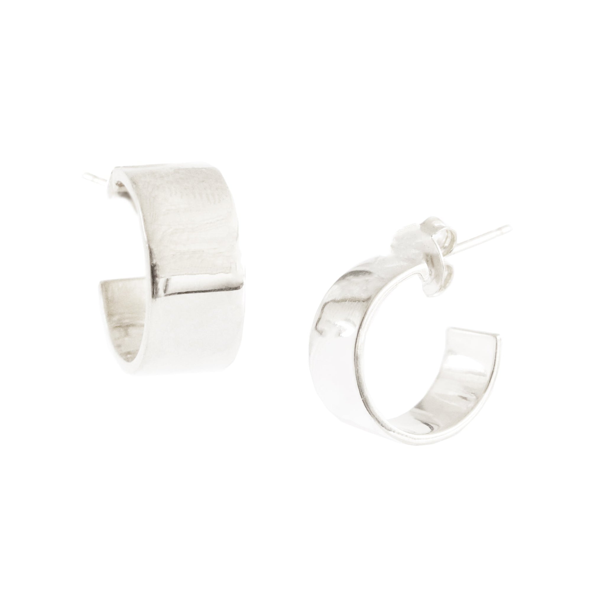 POISE CIGAR BAND HOOPS - SILVER - SO PRETTY CARA COTTER