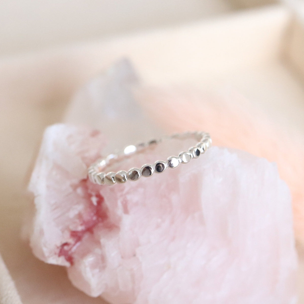 POISE THIN DISK BAND RING - SILVER - SO PRETTY CARA COTTER