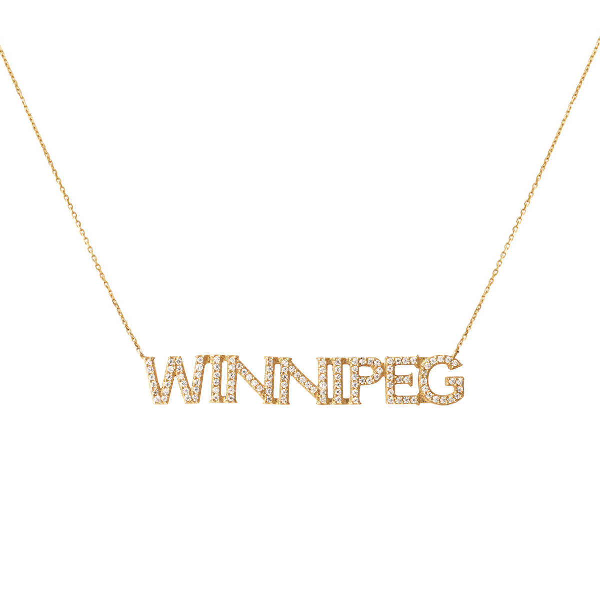 Winnipeg Jets Pave Necklace