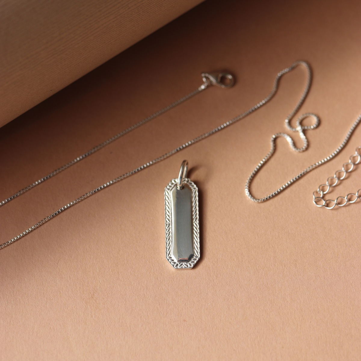 Fraiche Blank Engravable Pendant Necklace