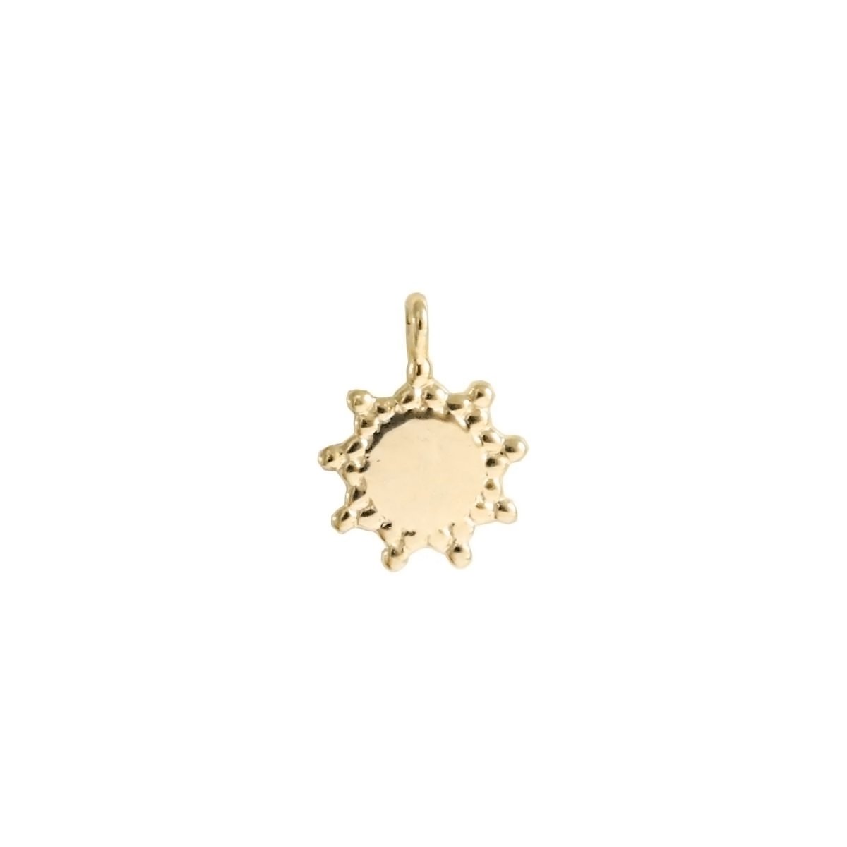 14K SOLID GOLD - BELIEVE SOLEIL NAMESAKE CHARM - SO PRETTY CARA COTTER