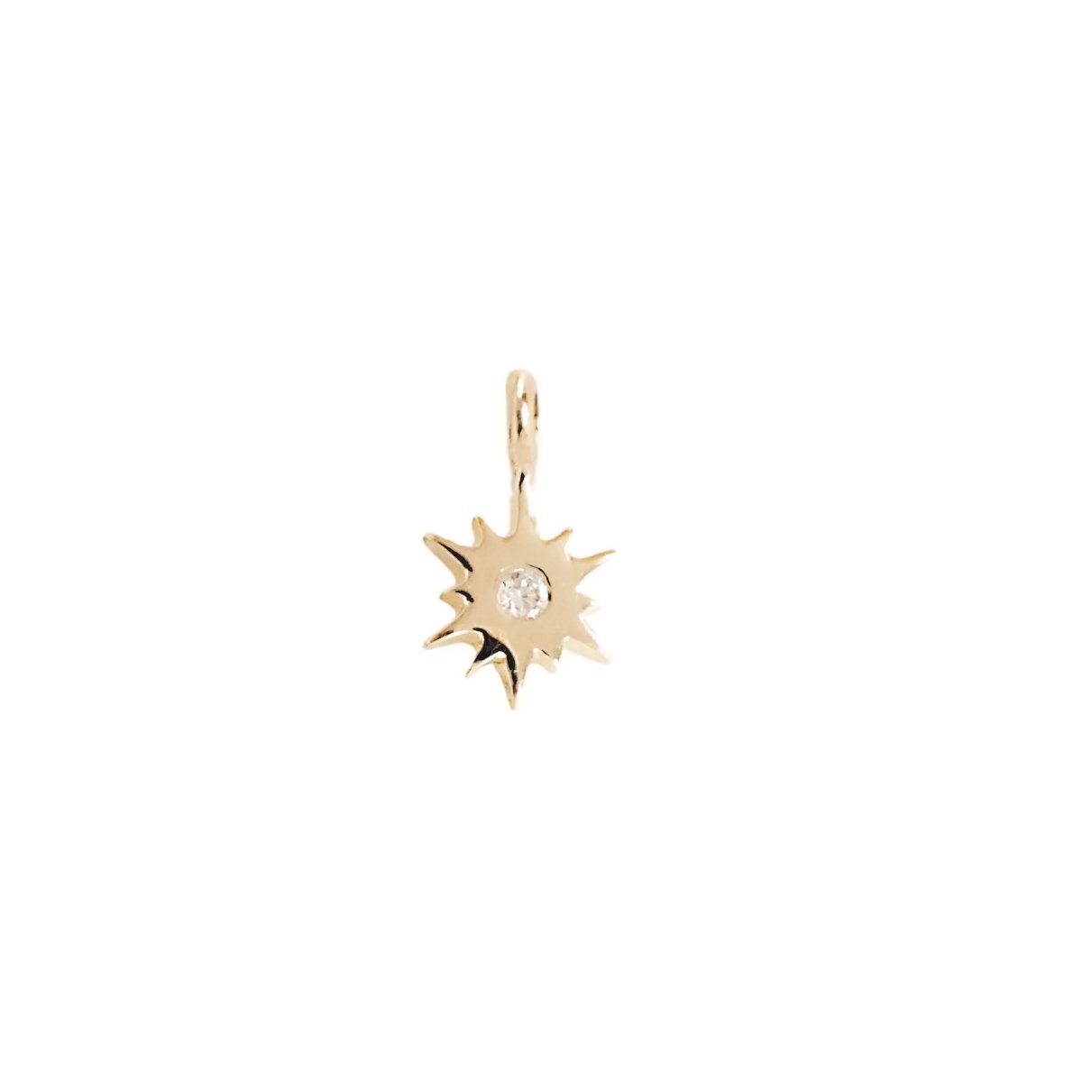 14K SOLID GOLD - BELIEVE STELLAR NAMESAKE CHARM - DIAMOND - SO PRETTY CARA COTTER