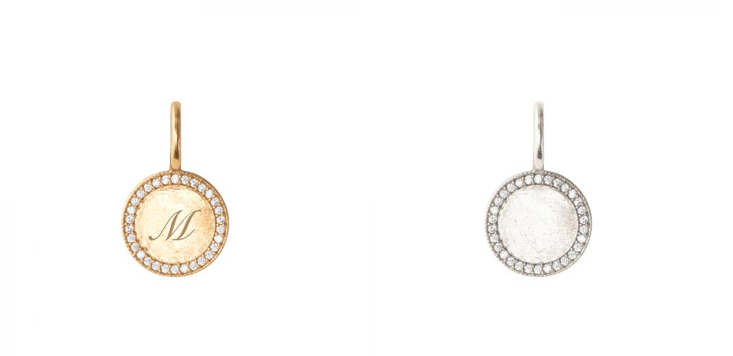 Love Pavé Circle ID Charm