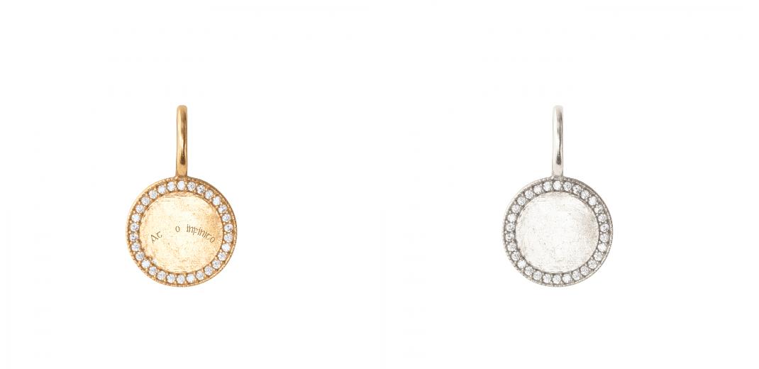 Love Pavé Circle ID Charm