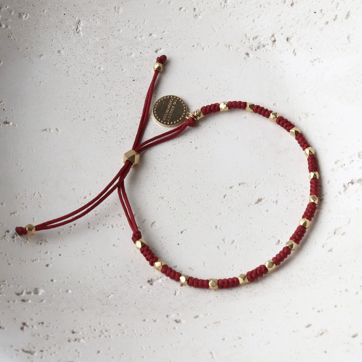 Joy Adjustable Friendship Bracelet - Red