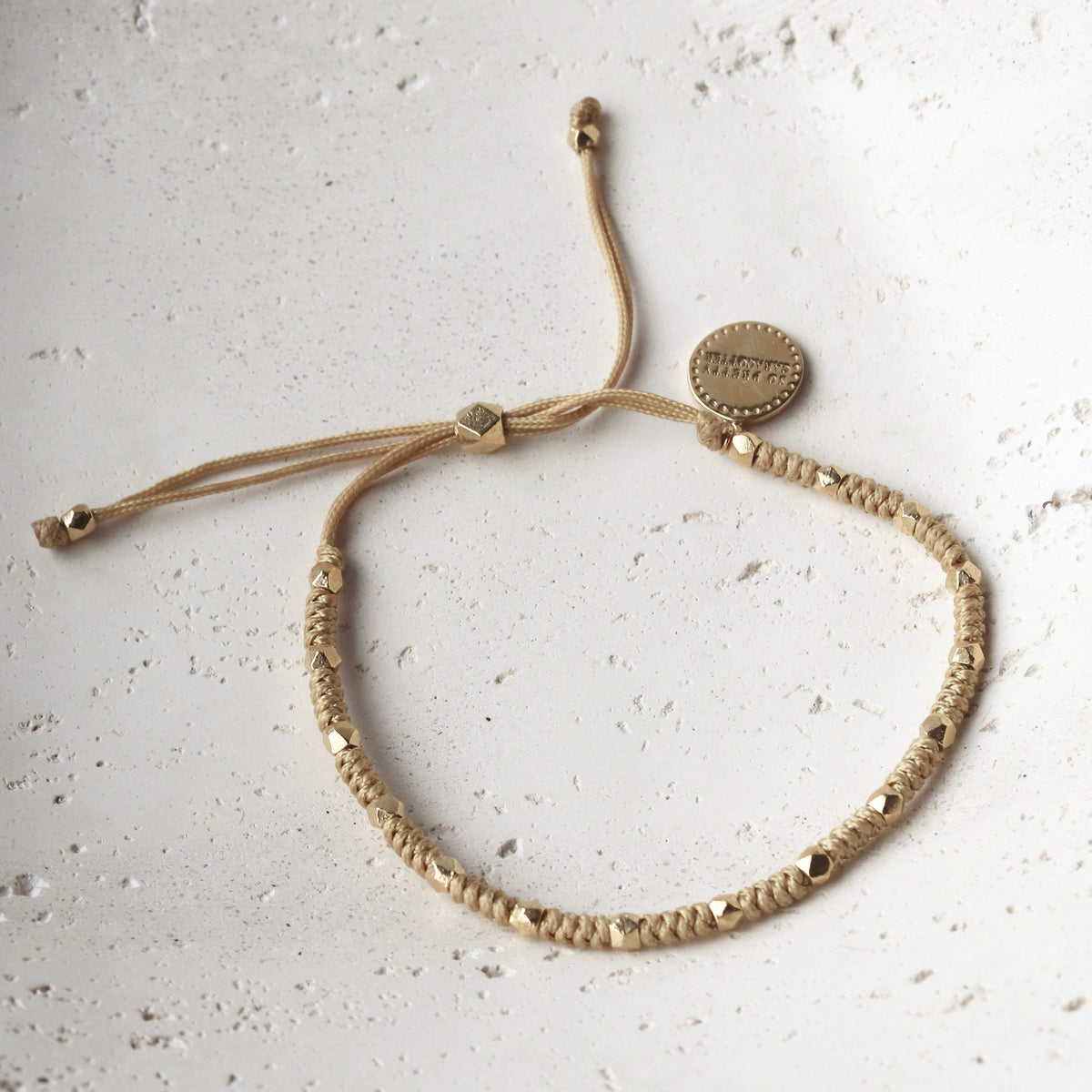 Joy Adjustable Friendship Bracelet - Gold