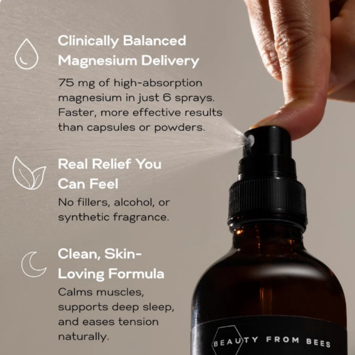 Beauty From Bees Magnesium Oil Spray