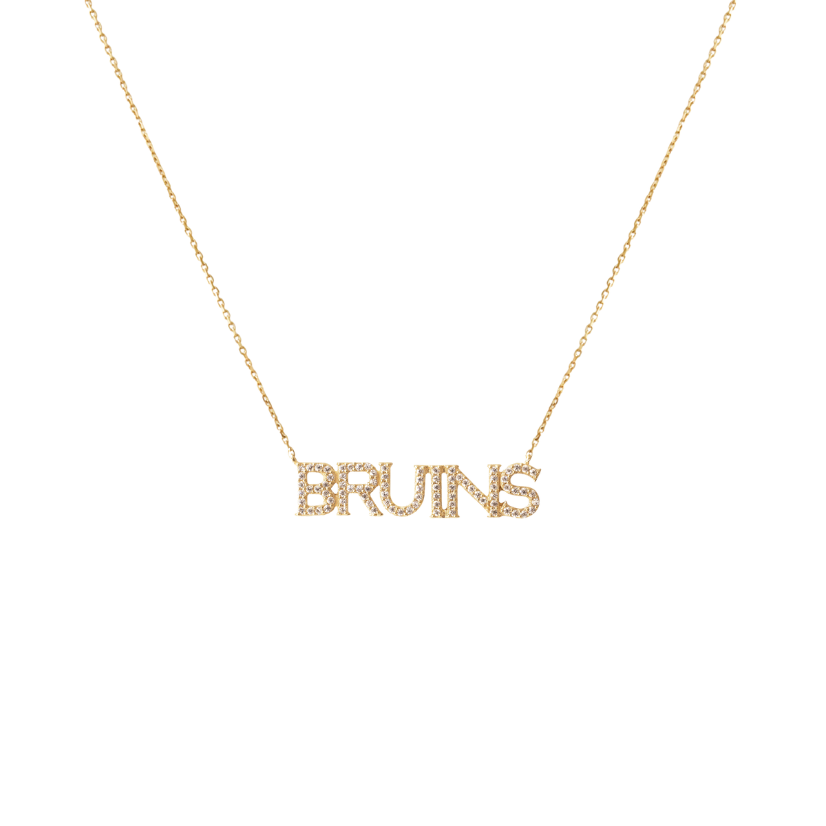 Boston Bruins Pave Necklace