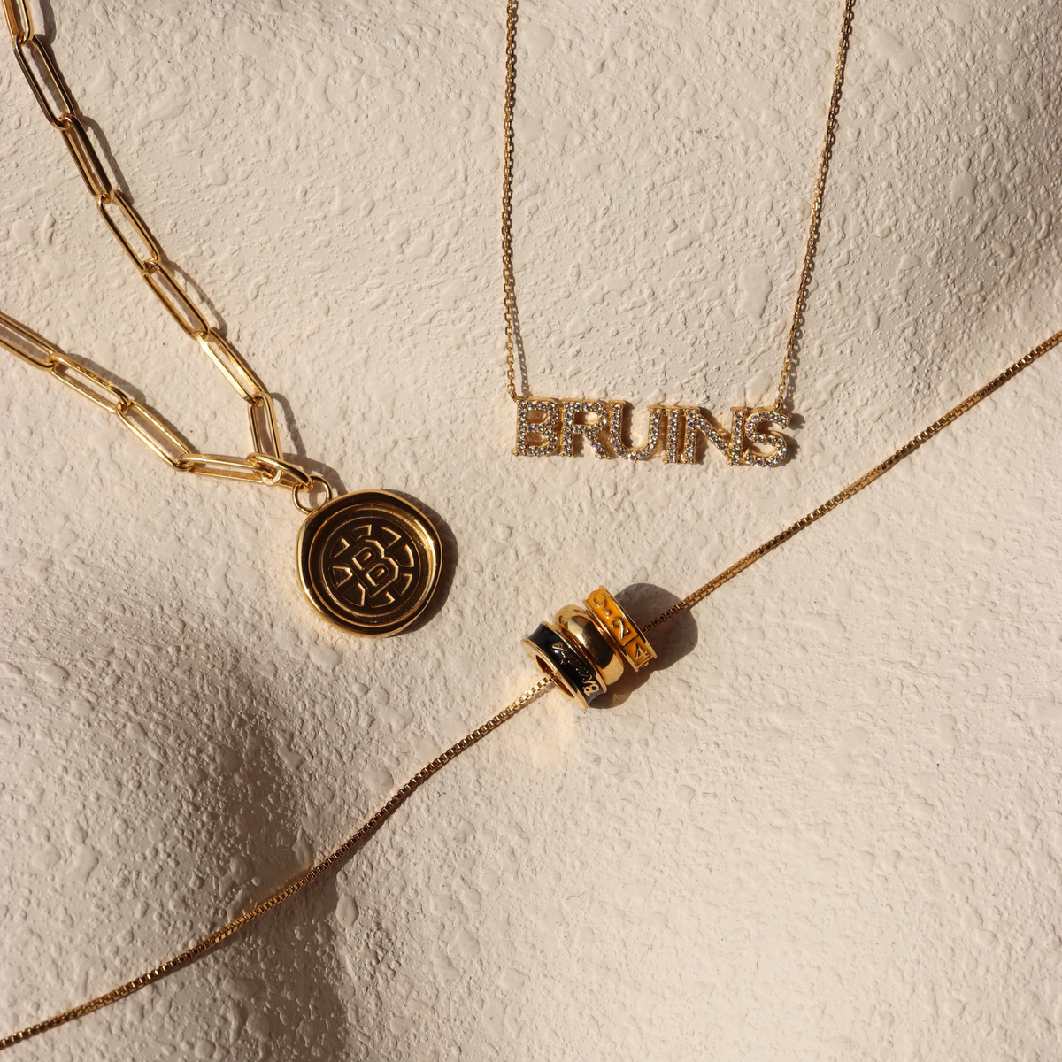 Boston Bruins Pave Necklace