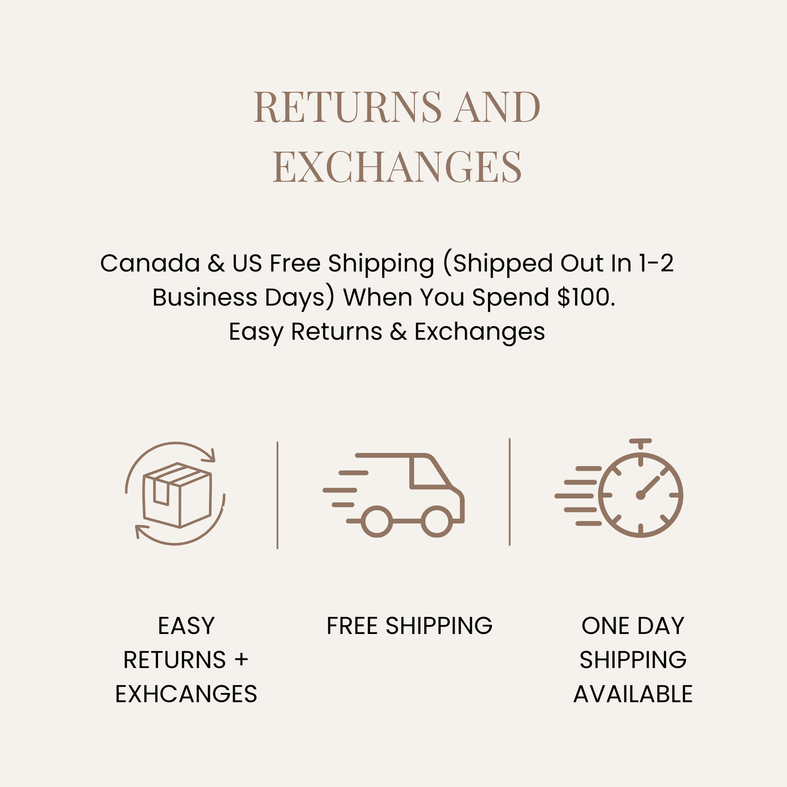 Returns & Exchanges