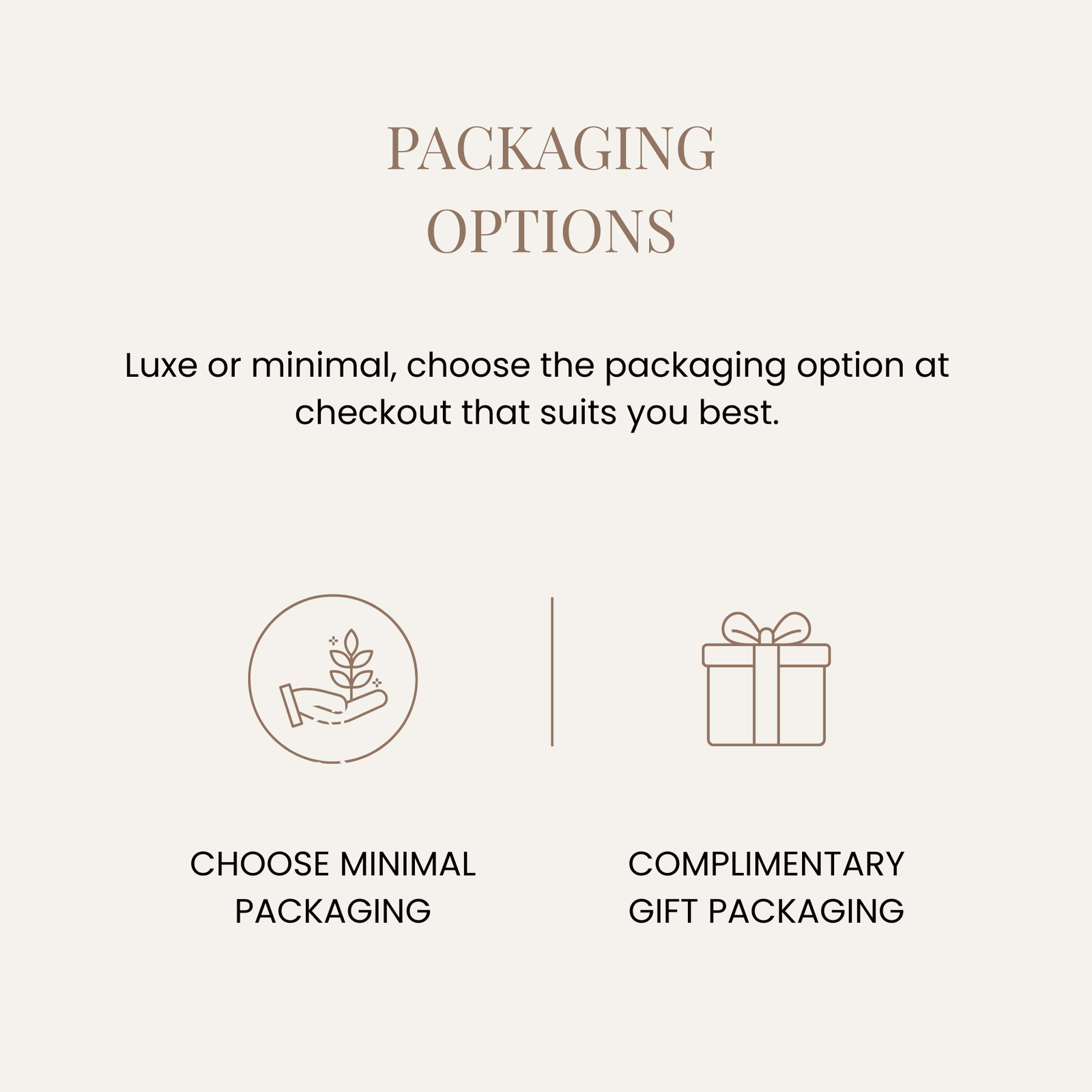 Packaging Options