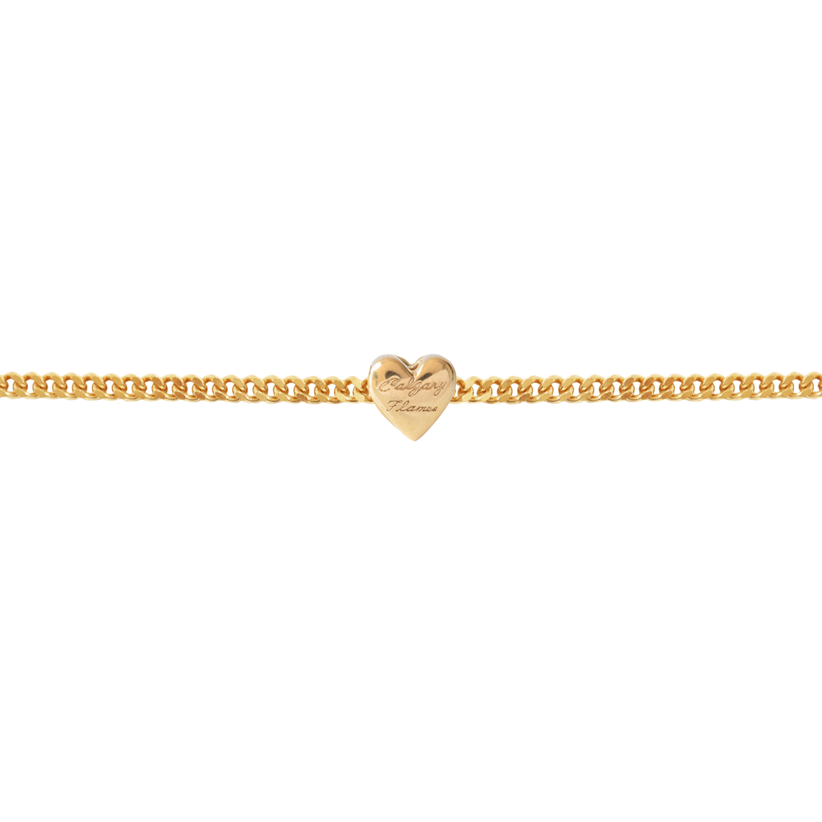 I Love My Calgary Flames Slider Heart Charm Bracelet