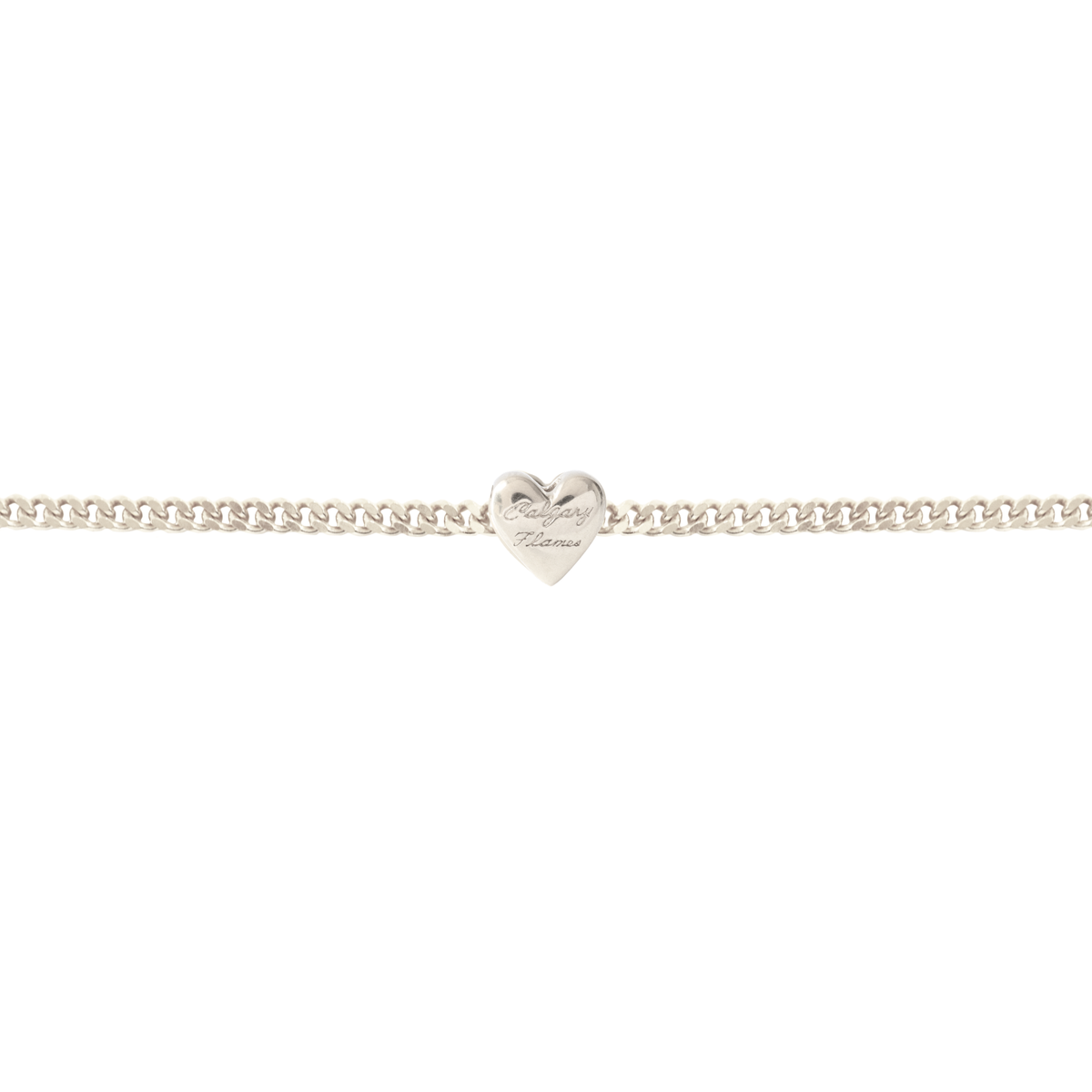 I Love My Calgary Flames Slider Heart Charm Bracelet