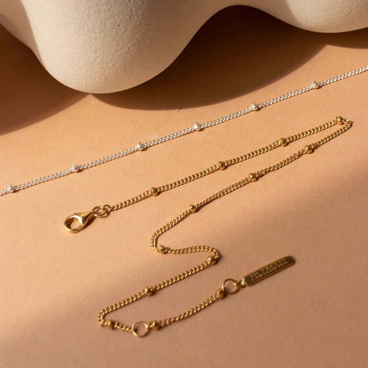 Charming Beaded Cable Anklet