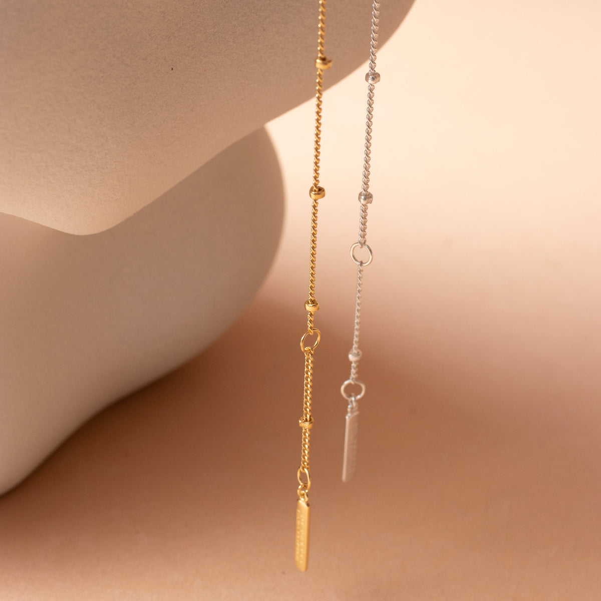 Charming Beaded Cable Anklet 