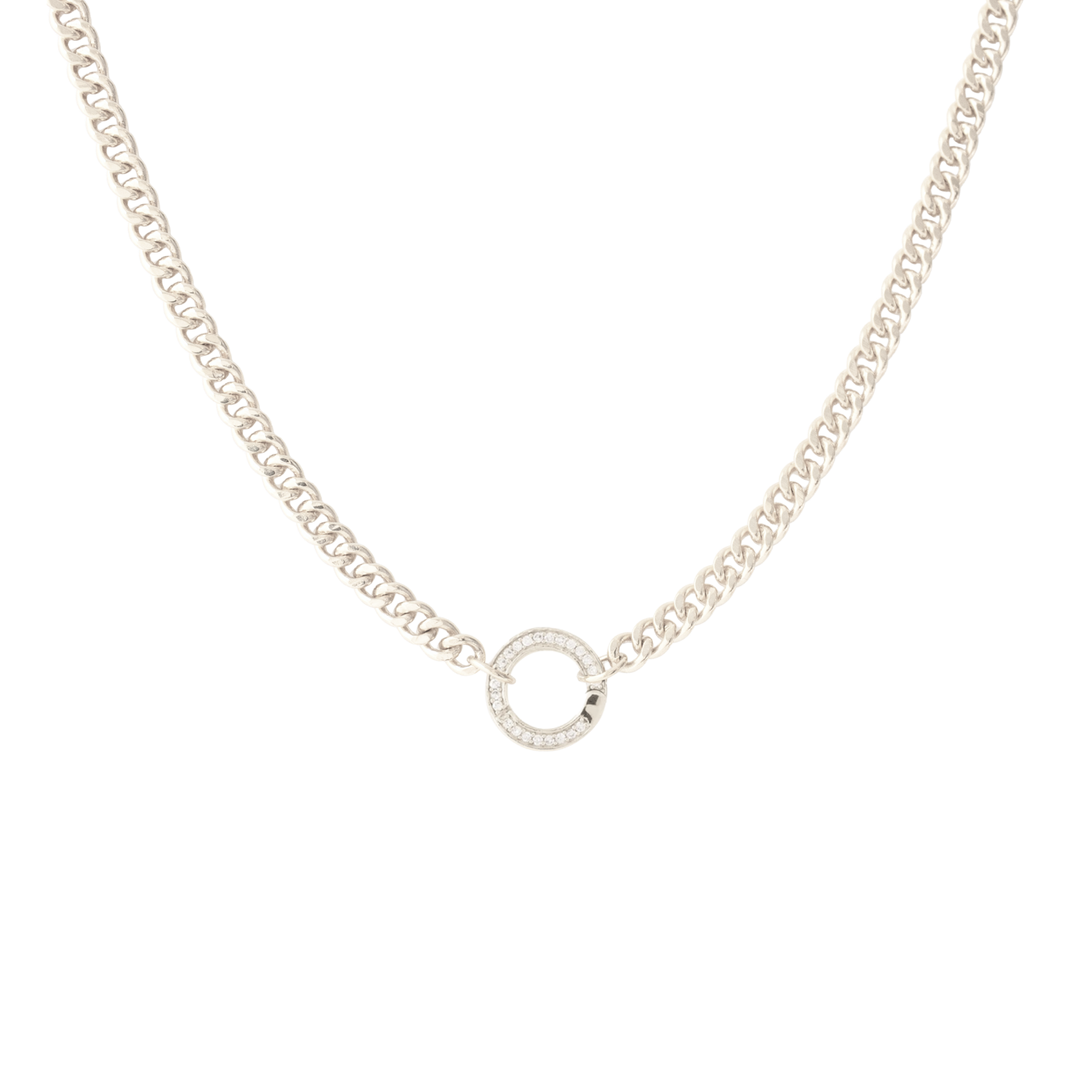 Charming Heavy Cable Link Open Ended Necklace - Choose Connector