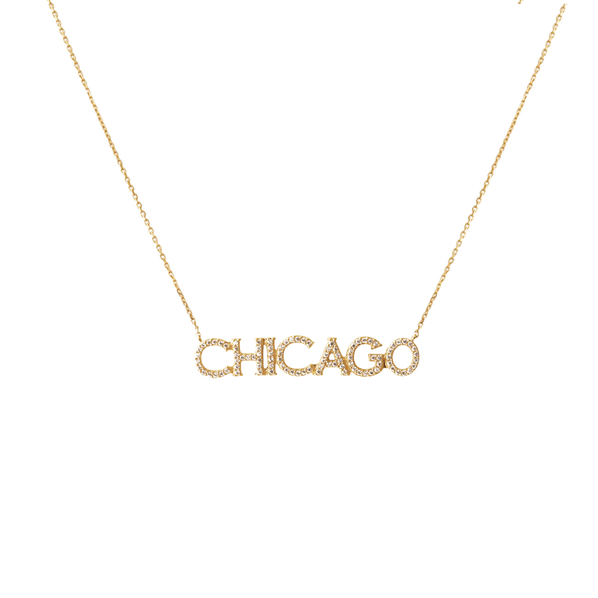 Chicago Blackhawks Pave Necklace