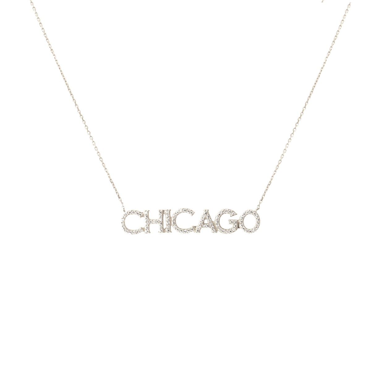 Chicago Blackhawks Pave Necklace