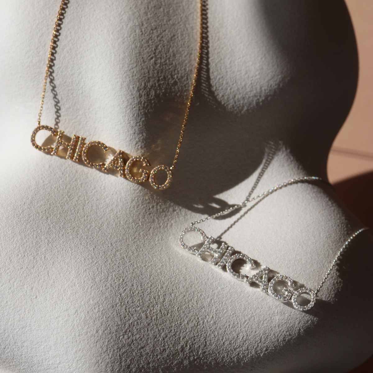 Chicago Blackhawks Pave Necklace