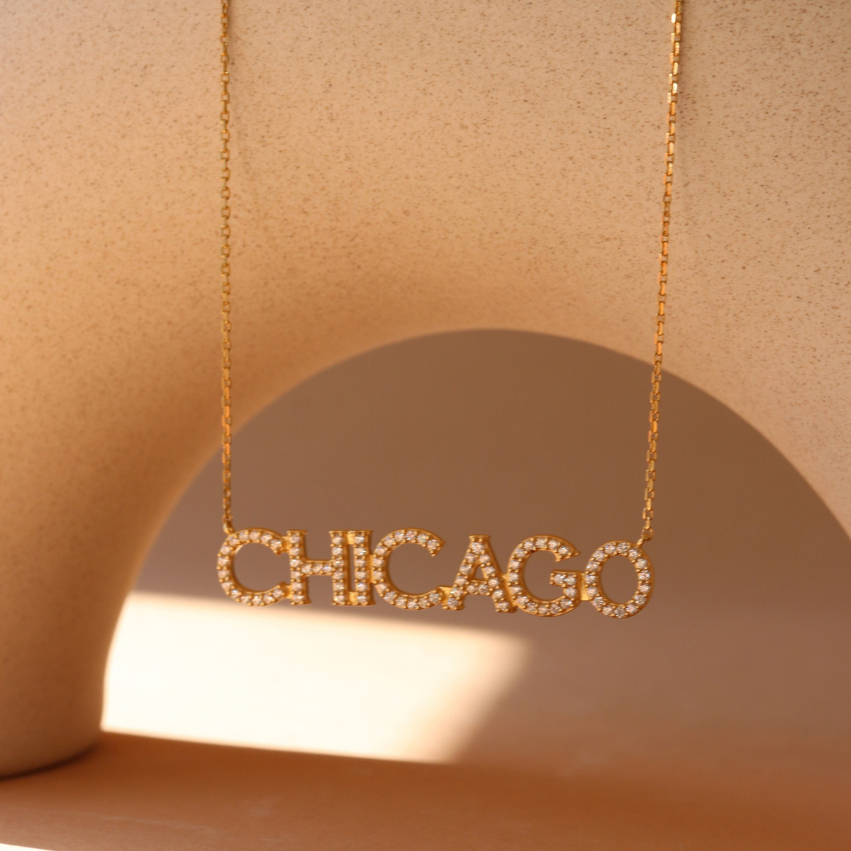 Chicago Blackhawks Pave Necklace