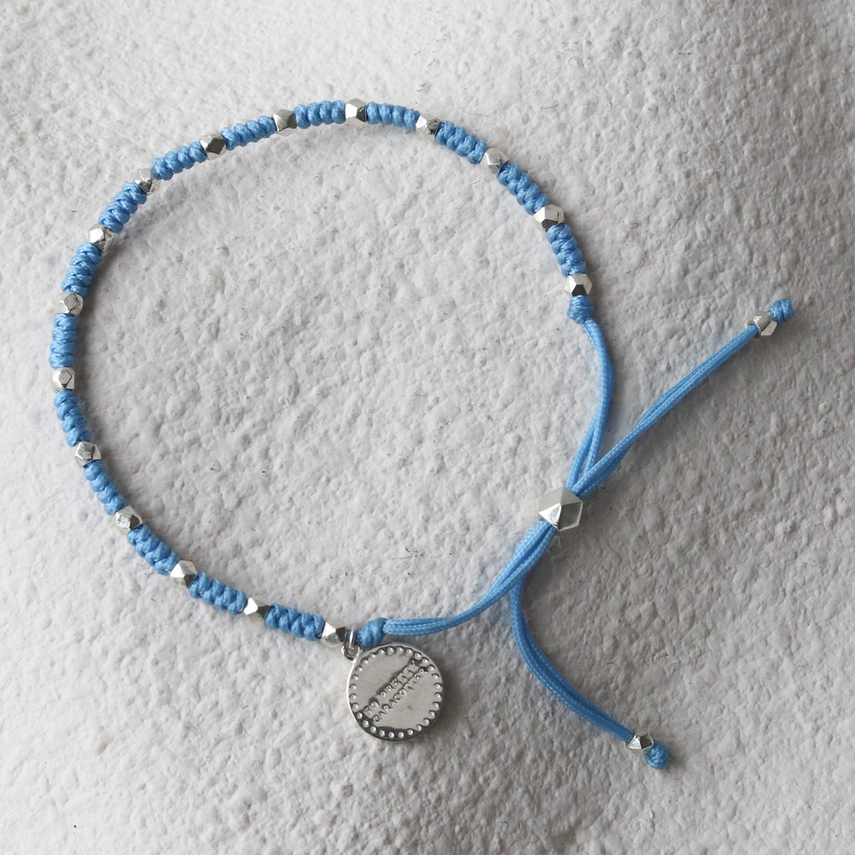 Joy Adjustable Friendship Bracelet - Denim Blue