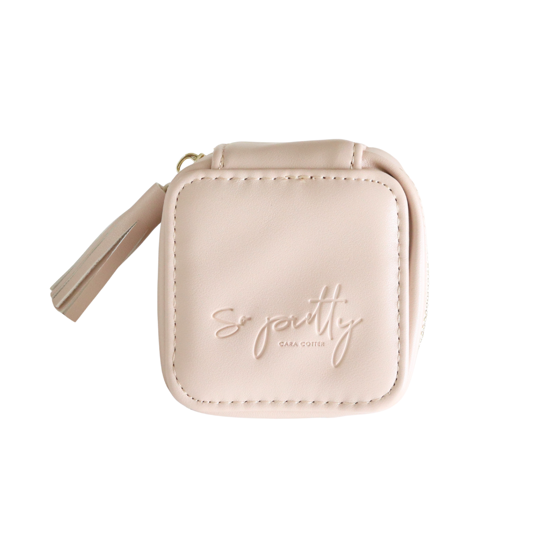 WANDERLUST DAILY JEWELRY BAG - BLUSH PINK