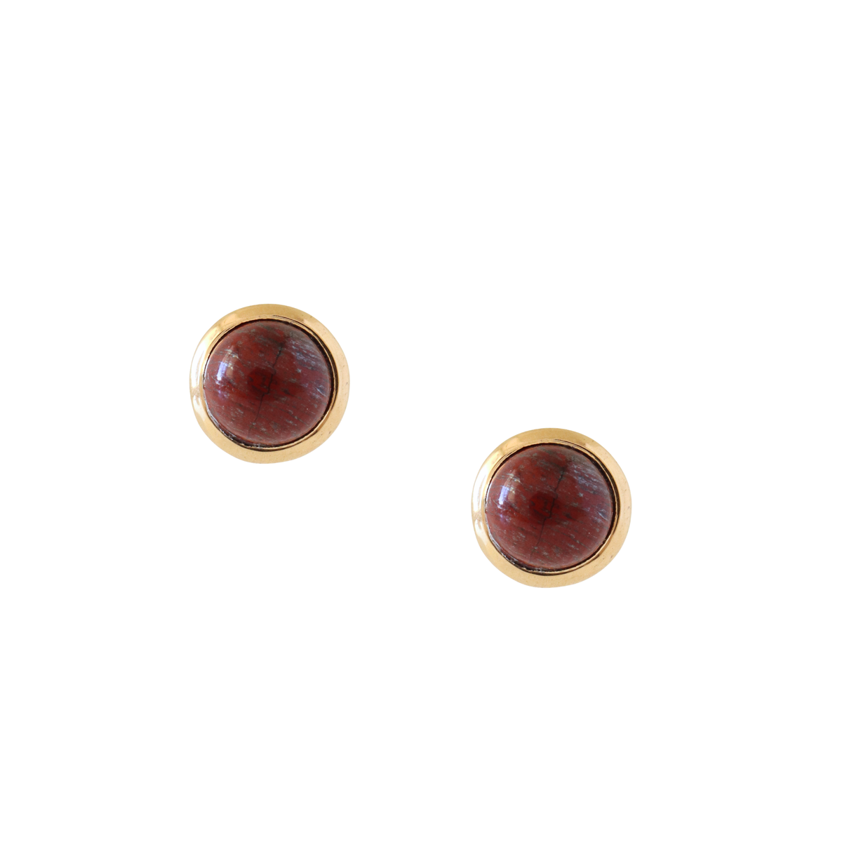 Dainty Legacy Studs - Sedona Red Jasper