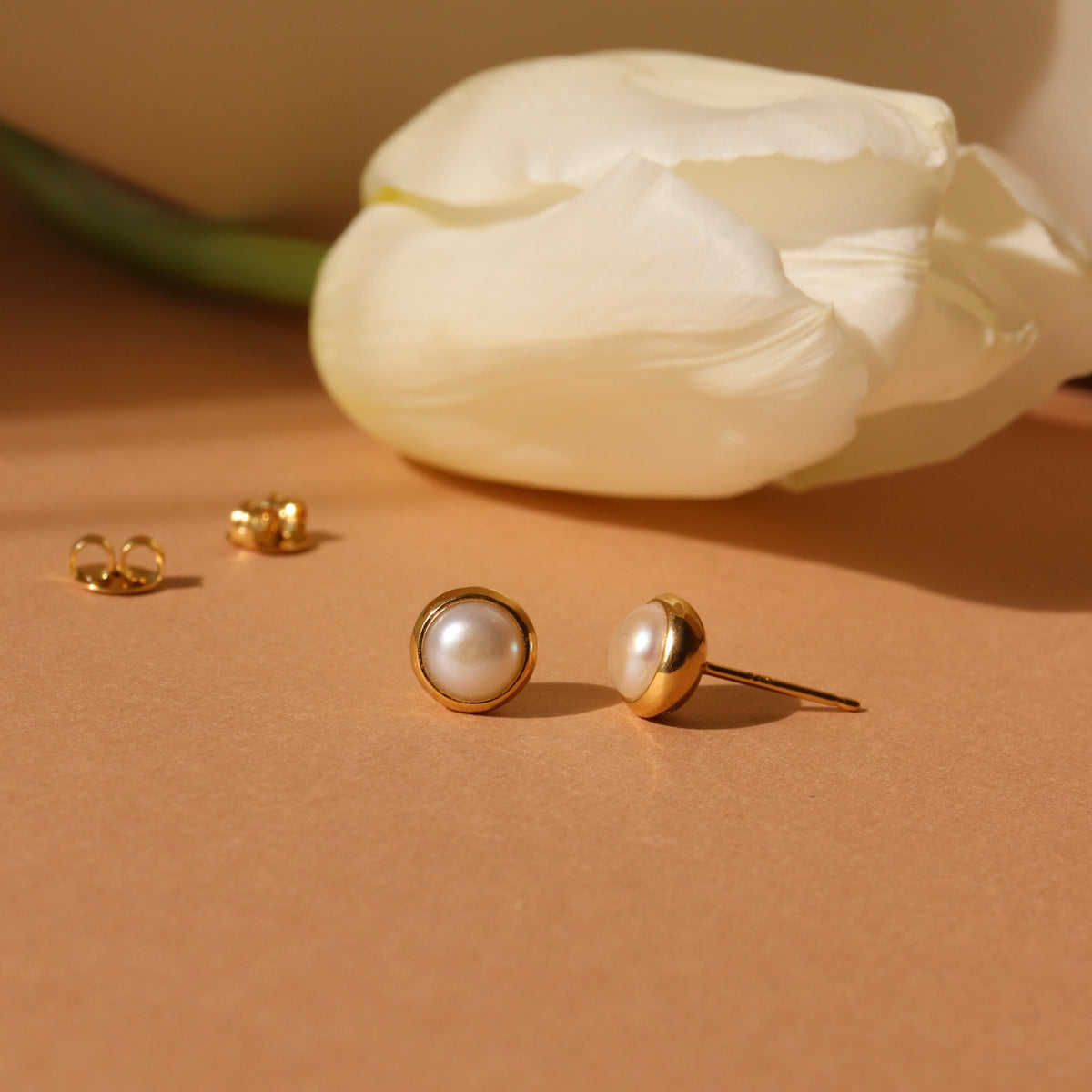 Dainty Legacy Studs - Pearl