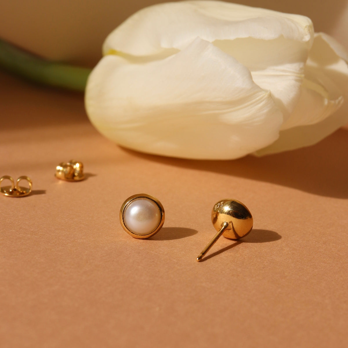 Dainty Legacy Studs - Pearl