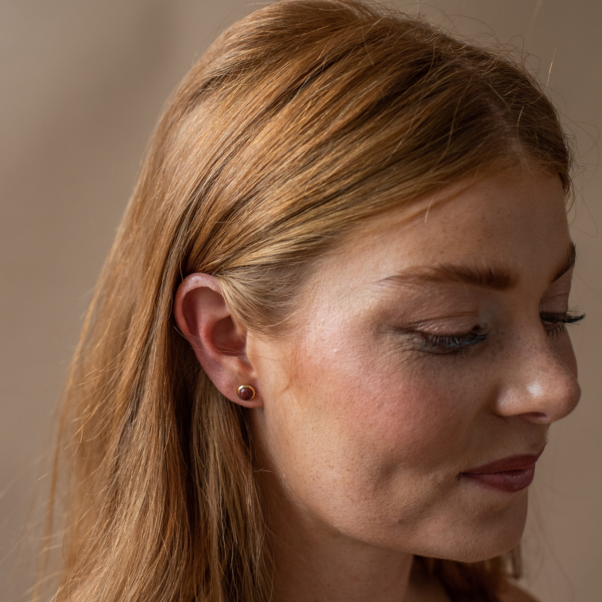 Dainty Legacy Studs - Sedona Red Jasper