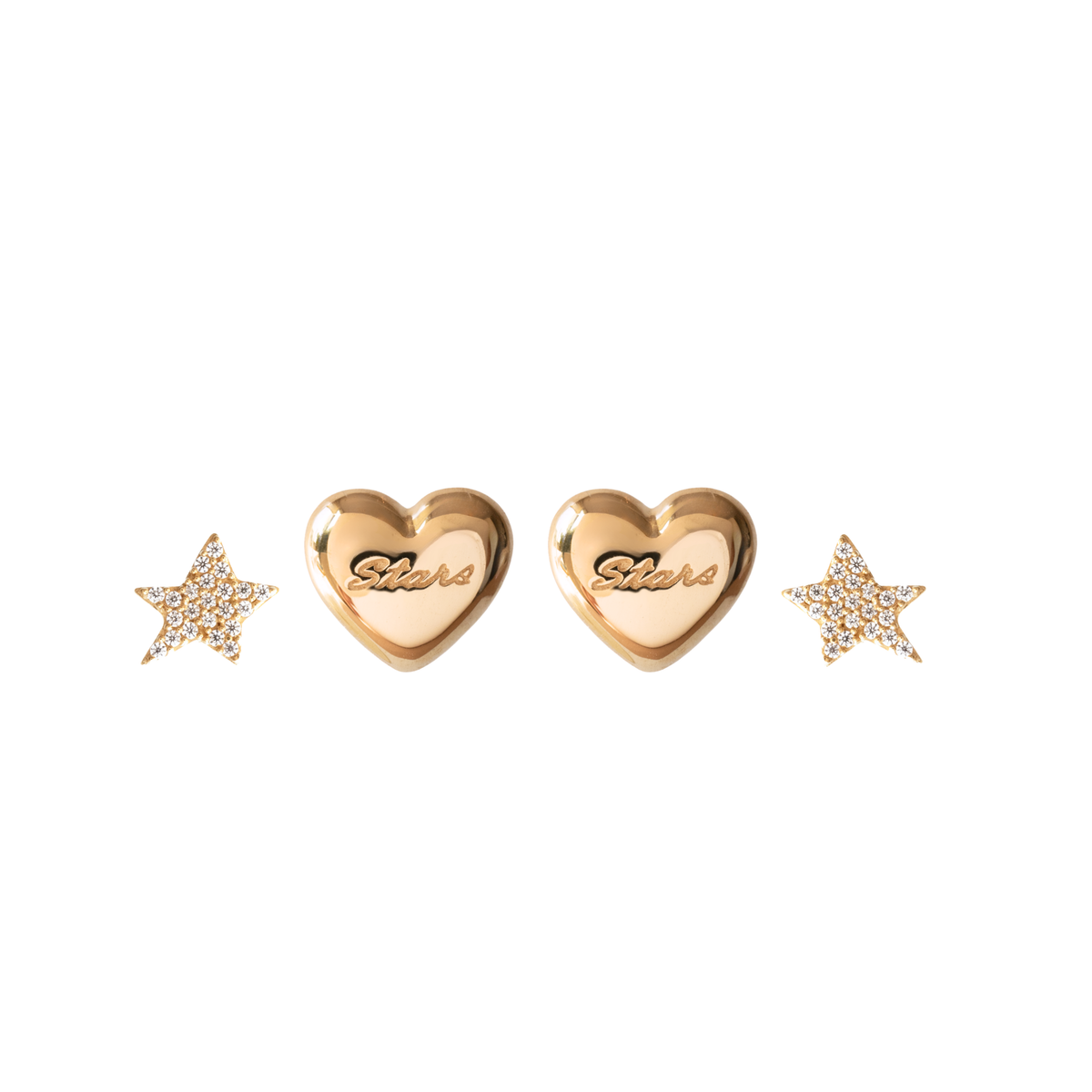 I Love My Dallas Stars Earring Stud Pack