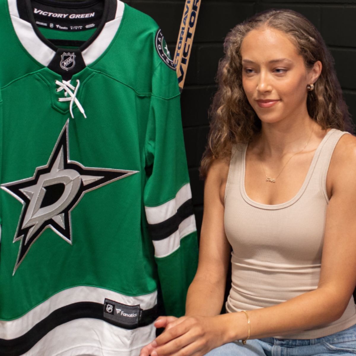 Dallas Stars Pave Cigar Band Hoop Earrings