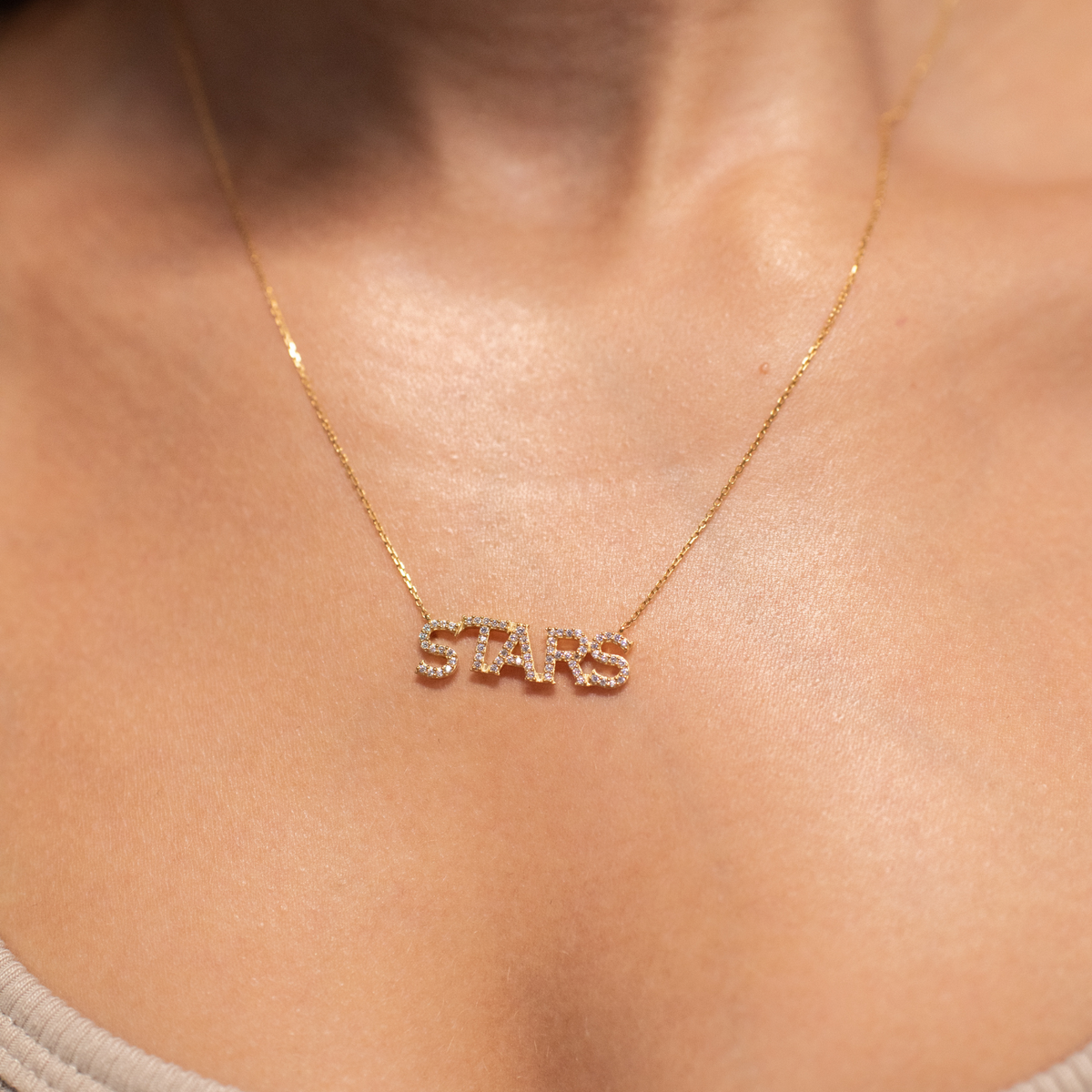 Dallas Stars Pave Necklace