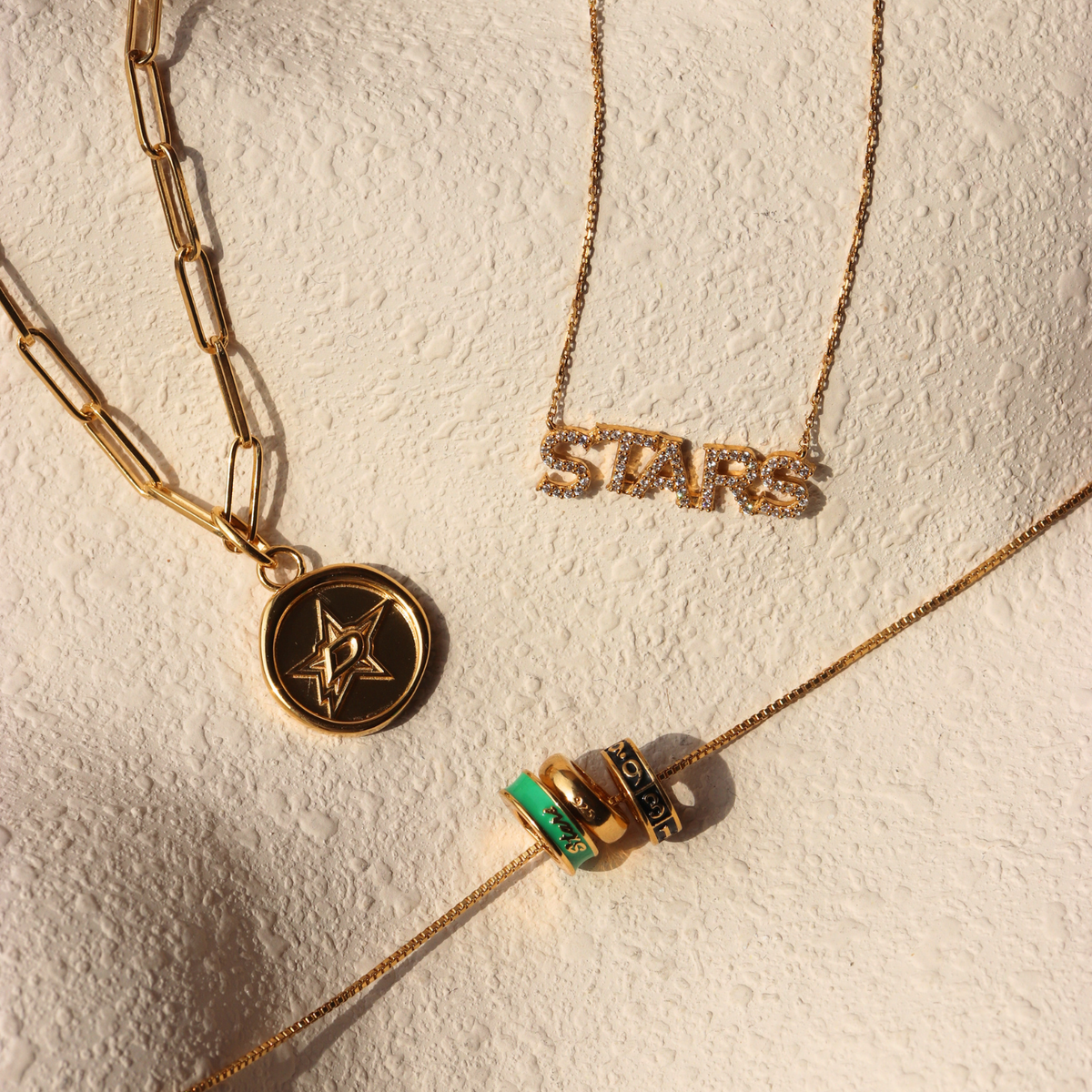 Dallas Stars Pave Necklace