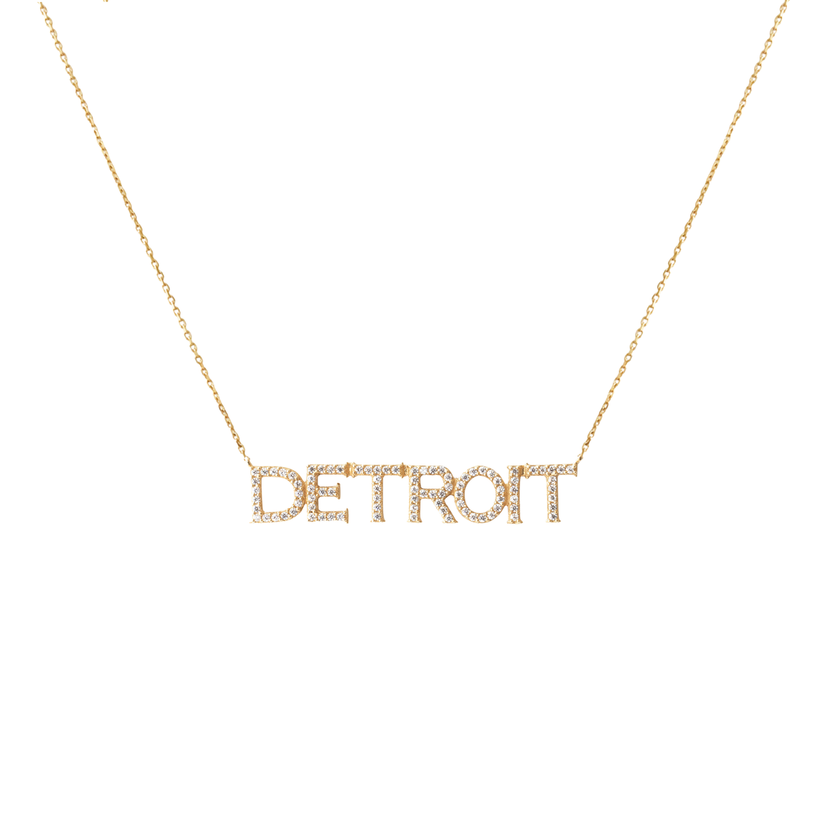 Detroit Red Wings Pave Necklace