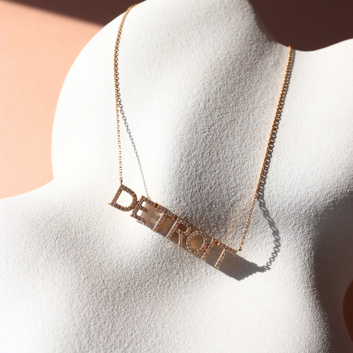 Detroit Red Wings Pave Necklace