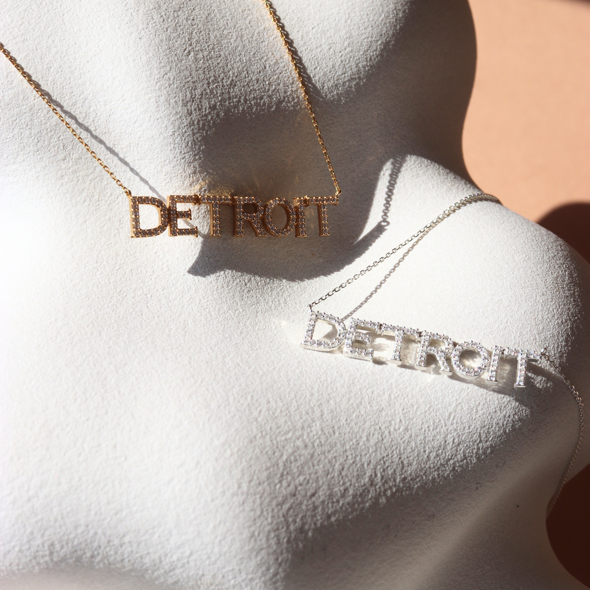 Detroit Red Wings Pave Necklace