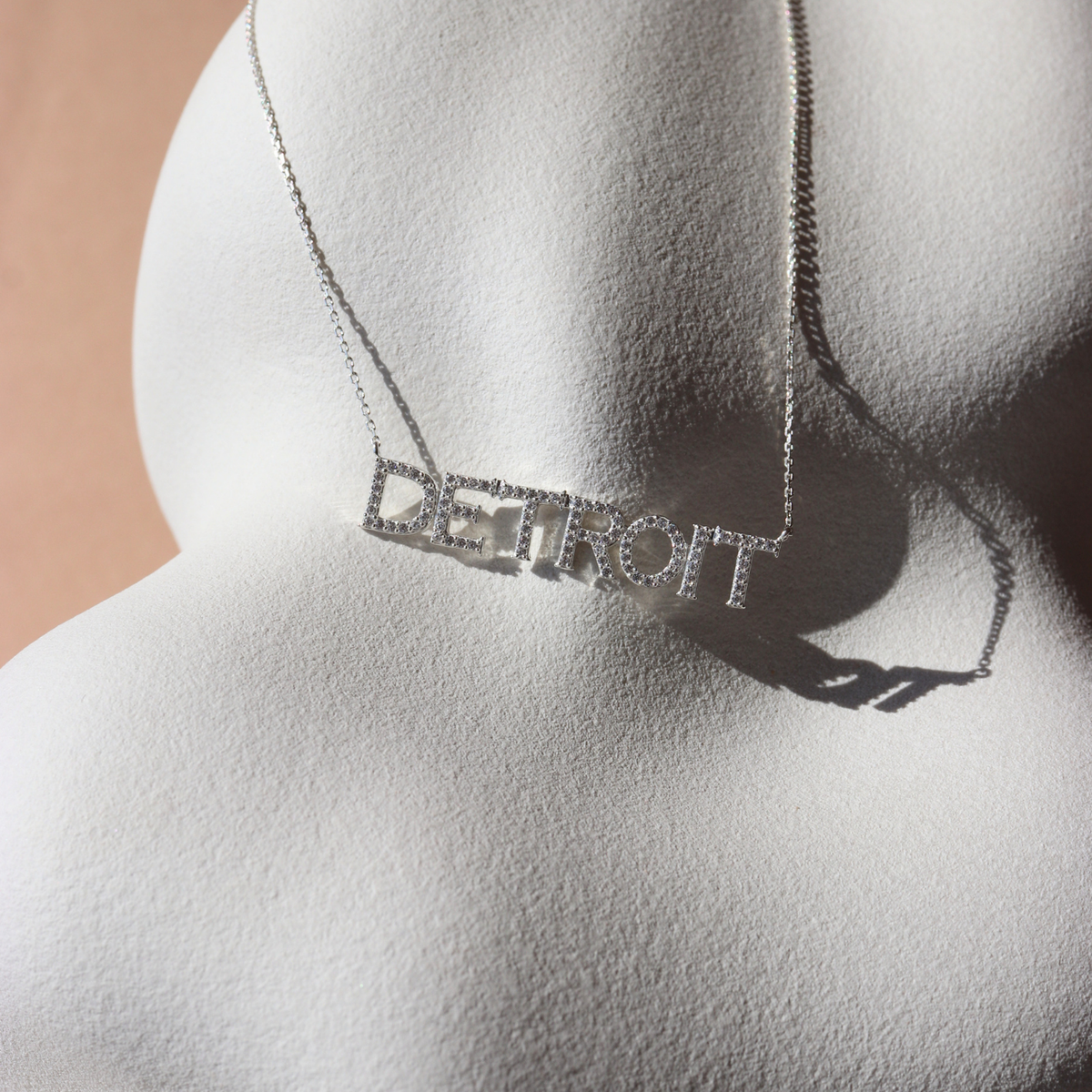 Detroit Red Wings Pave Necklace