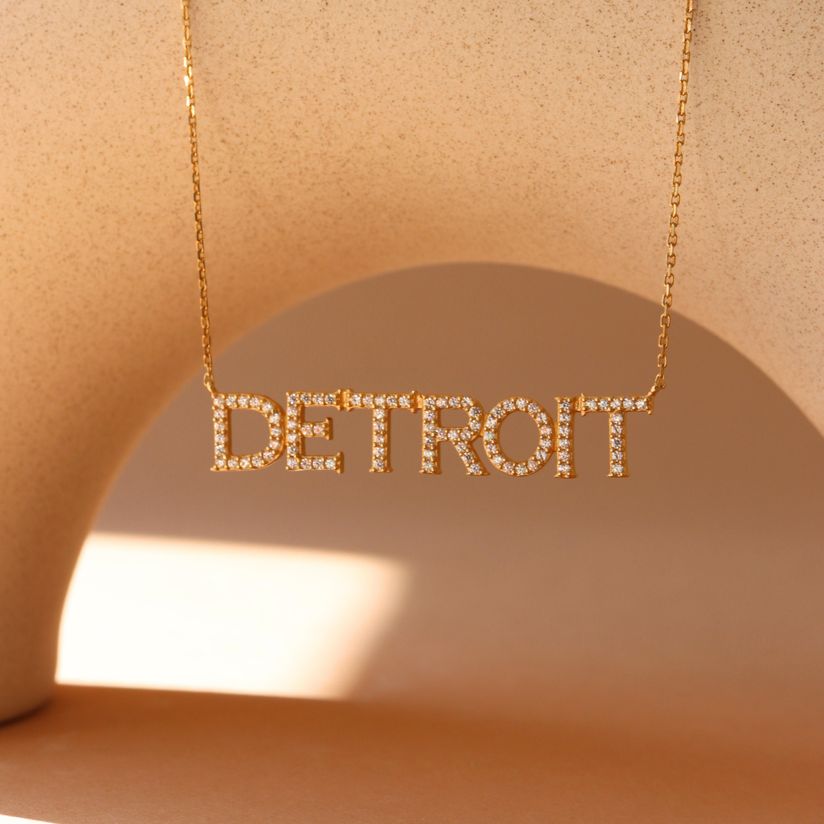 Detroit Red Wings Pave Necklace