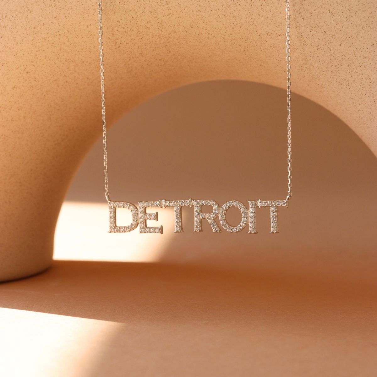 Detroit Red Wings Pave Necklace