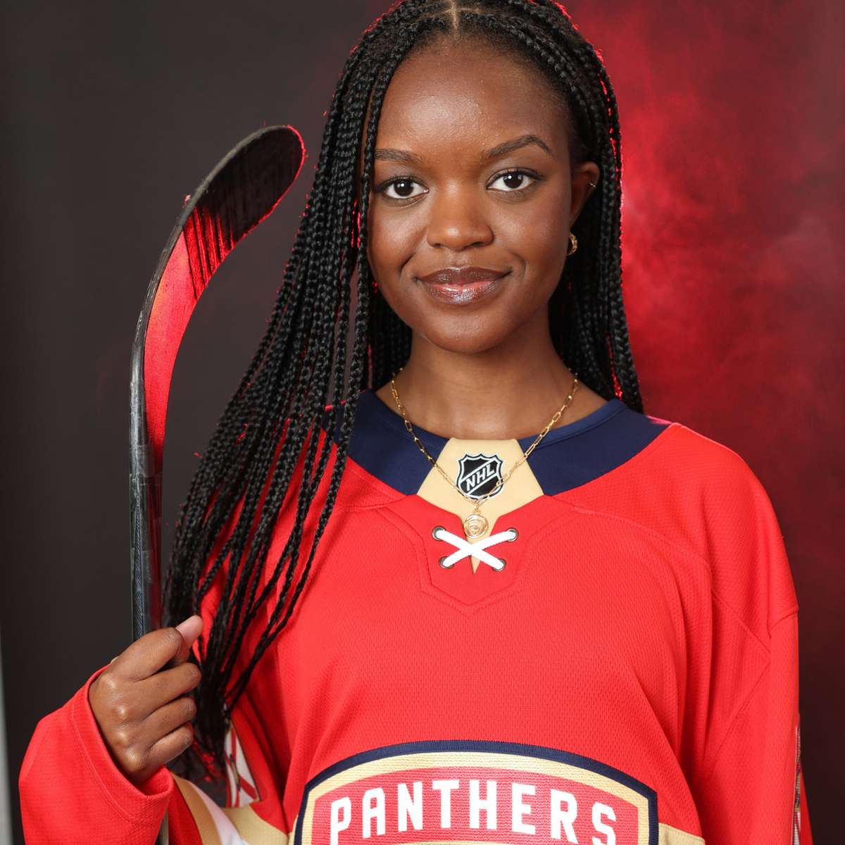 Florida Panthers Pave Cigar Band Hoop Earrings