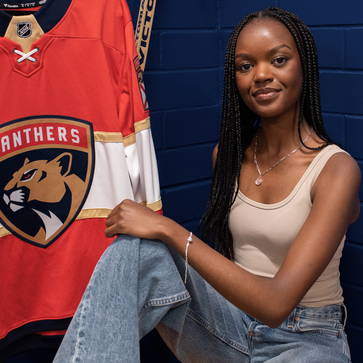 Florida Panthers Pave Necklace