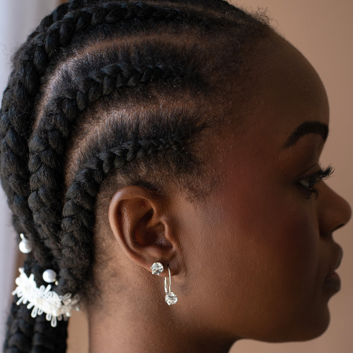Forever Vintage Drop Earrings - White Topaz