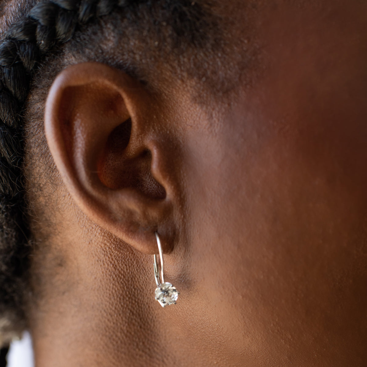 Forever Vintage Drop Earrings - White Topaz