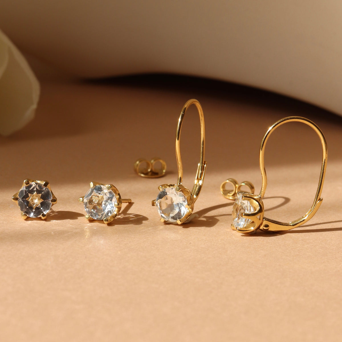 Forever Vintage Drop Earrings - White Topaz