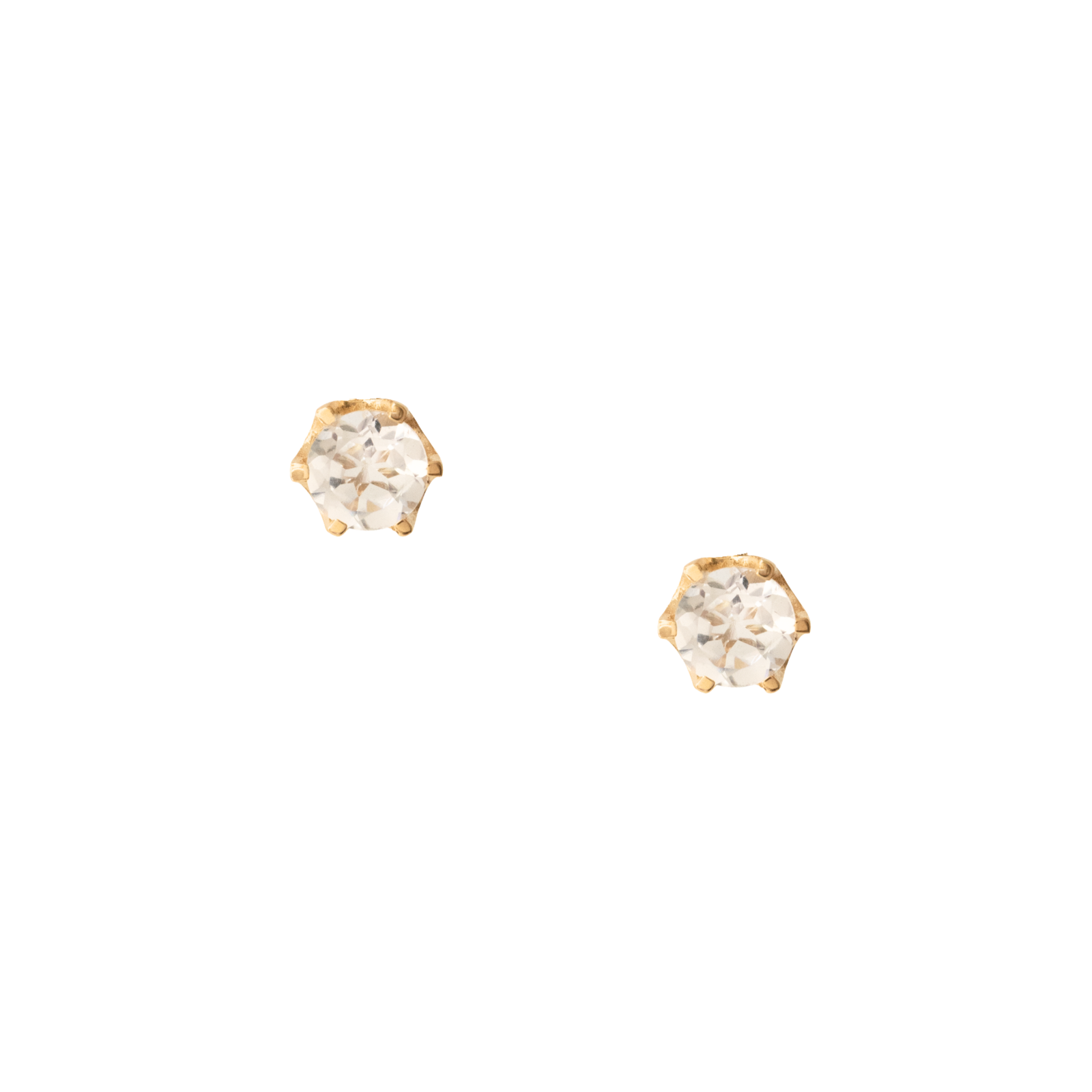 Forever Vintage Stud Earrings - White Topaz
