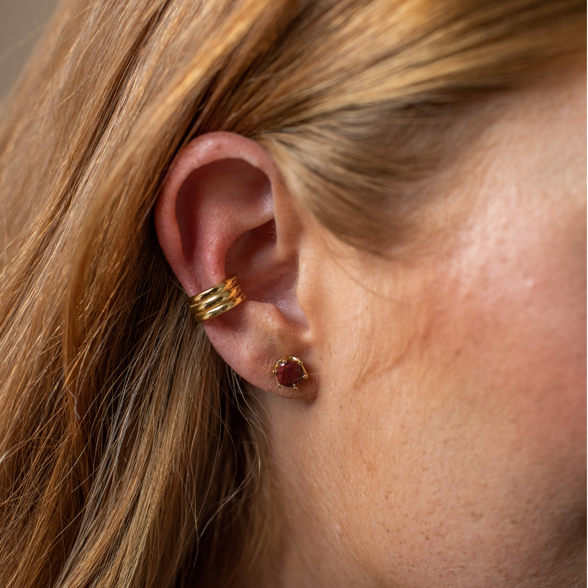 Preorder Forever Vintage Stud Earrings - Sedona Red Jasper